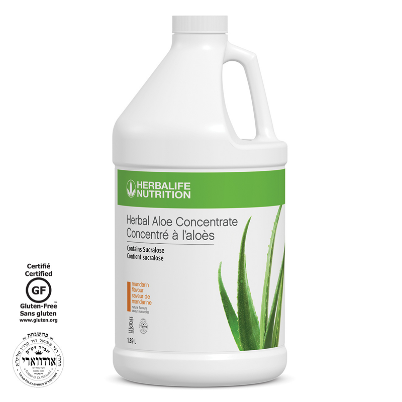 Herbal Aloe Concentrate: Mandarin 1.89 L